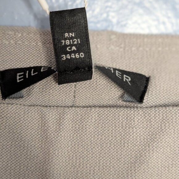 Eileen Fisher Washable Stretch Crepe Straight Leg Pants Soft grey 1X - Picture 6 of 14